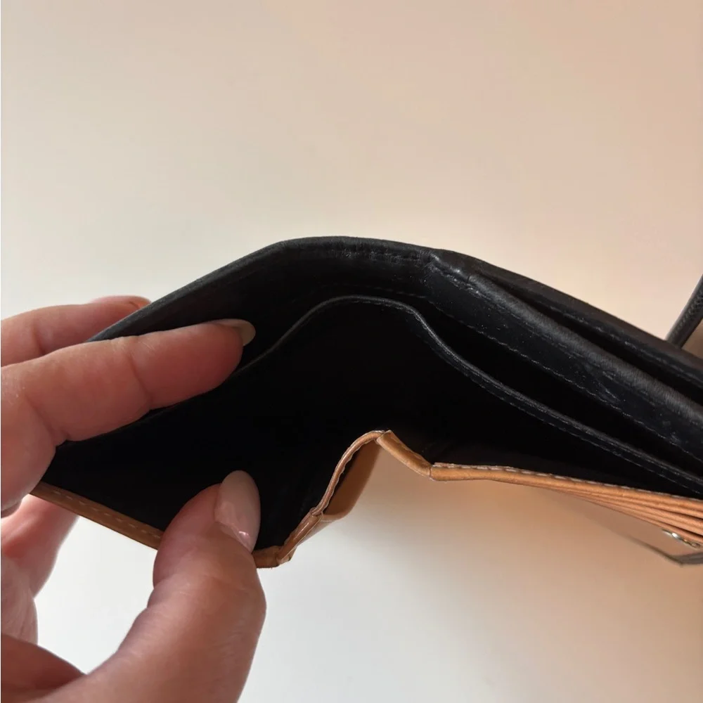 Coach Black Key & Card Holder with Hexagonal Pattern - Picture 6 of 7